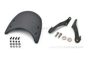 Daytona Windschild Meter Visor Aluminium schwarz inkl. Montage Halterung Satz f. Triumph Bonneville