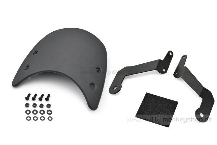 Daytona Windschild Meter Visor Aluminium schwarz inkl. Montage Halterung Satz f. Kawasaki Z900RS
