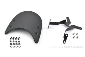 Daytona Windschild Meter Visor Aluminium schwarz inkl. Montage Halterung Satz f. BMW R Nine T