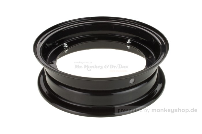 2.75x10 Felge Stahl schwarz 2-teilig f. Dax 50 70