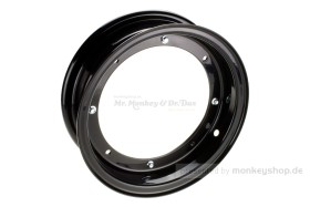 3.00x10 Felge Stahl schwarz 2-teilig f. Dax 50 70