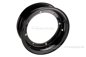 3.50x10 Felge Stahl schwarz 2-teilig f. Dax 50 70