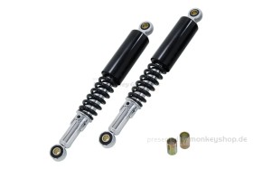Stoßdämpfer 330mm chrom mit schwarzer Hülse f. Dax 50 70