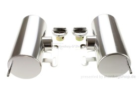 Zusatz Tank Set Aluminium silber 2 Stück