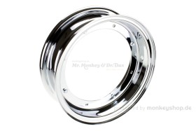 3.00x10 Felge Stahl verchromt 2-teilig f. Dax 50 70