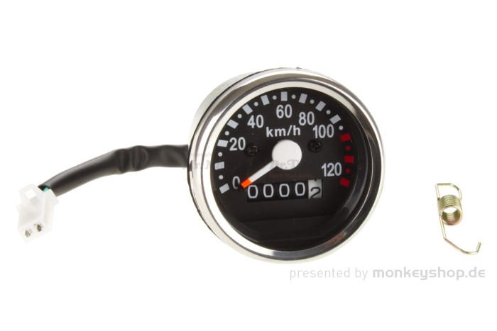 Tacho 120km/h schwarz f. Monkey 50