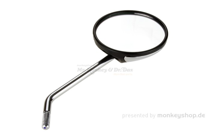 Honda Spiegel M10 Linksgewinde chrom / schwarz f. Monkey 125 + Super Cub 125