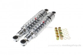Kitaco Stoßdämpfer Paar 280 mm Chrom f. Monkey + Dax