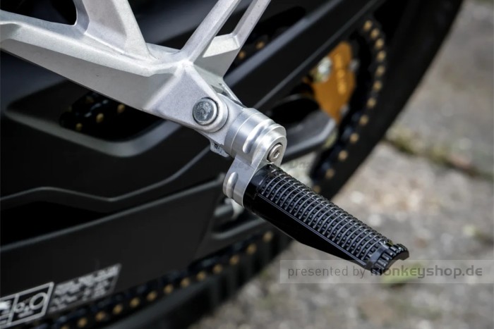 Raximo Fussrasten Ausleger Verlängerung schwarz für FRS2 Fußrasten