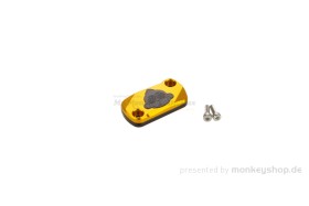 Cover Deckel Bremspumpe CNC Alu gold eloxiert f. Monkey 125 + MSX