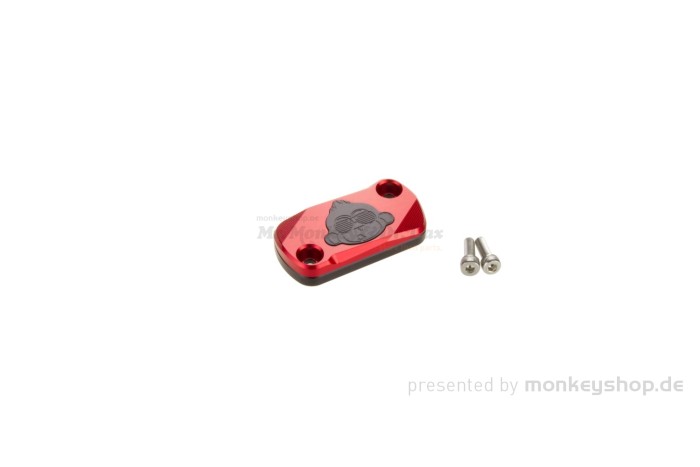 Cover Deckel Bremspumpe CNC Alu rot eloxiert f. Monkey 125 + MSX