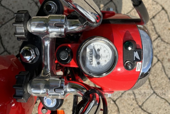 Honda Monkey 12 Volt Z50 rot 4-Gang 108cc LEGAL Motorradzulassung
