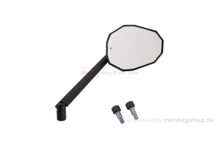 Shin Yo Straight-XL Spiegel Aluminium M10 schwarz