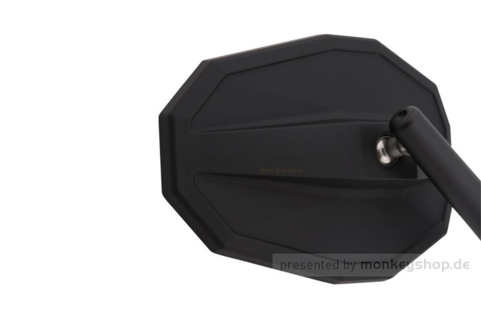 Shin Yo Straight-XL Spiegel Aluminium M10 schwarz