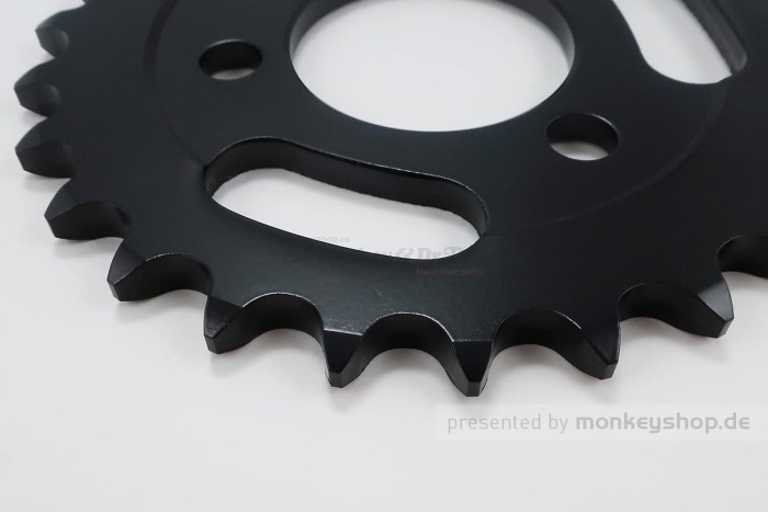 Kitaco Kettenrad 26T hinten schwarz f. Monkey 50 + Gorilla
