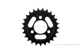 Kitaco Kettenrad 25T hinten schwarz f. Monkey 50 + Gorilla