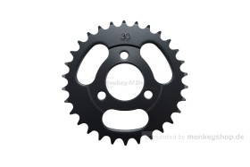 Kitaco Kettenrad 30T hinten schwarz f. Monkey 50 + Gorilla