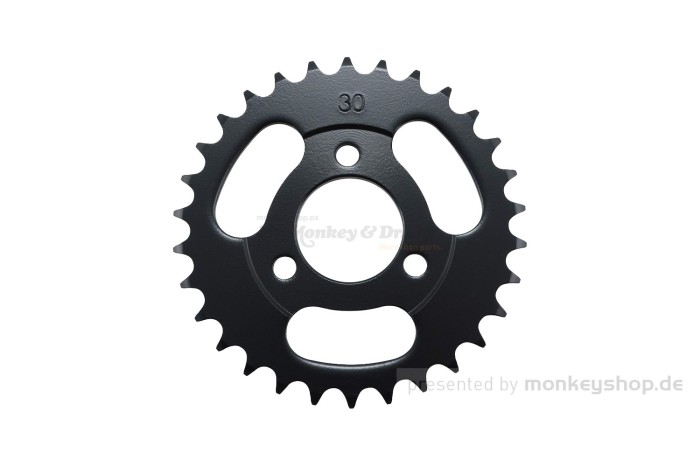 Kitaco Kettenrad 30T hinten schwarz f. Monkey 50 + Gorilla