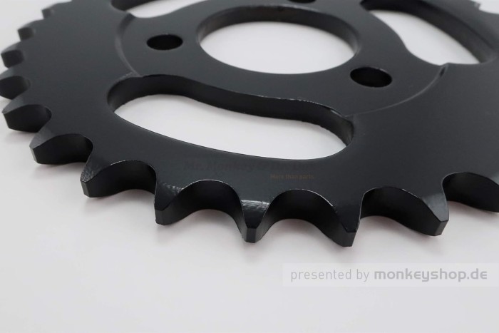 Kitaco Kettenrad 30T hinten schwarz f. Monkey 50 + Gorilla