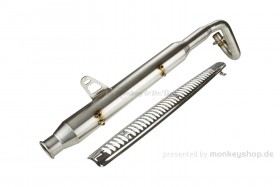 Auspuffanlage Edelstahl silber obenliegend f. Dax