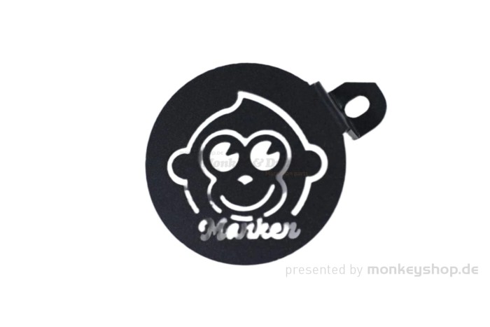 Abdeckung Cover Hupe Aluminium schwarz f. Monkey 125