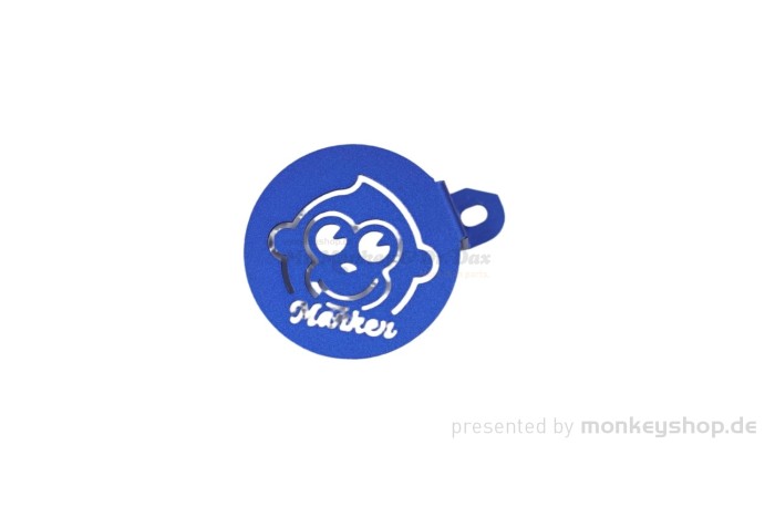 Abdeckung Cover Hupe Aluminium blau f. Monkey 125