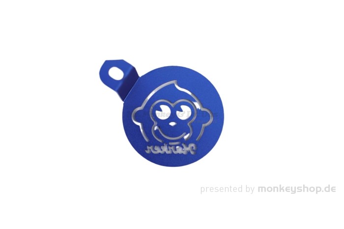 Abdeckung Cover Hupe Aluminium blau f. Monkey 125