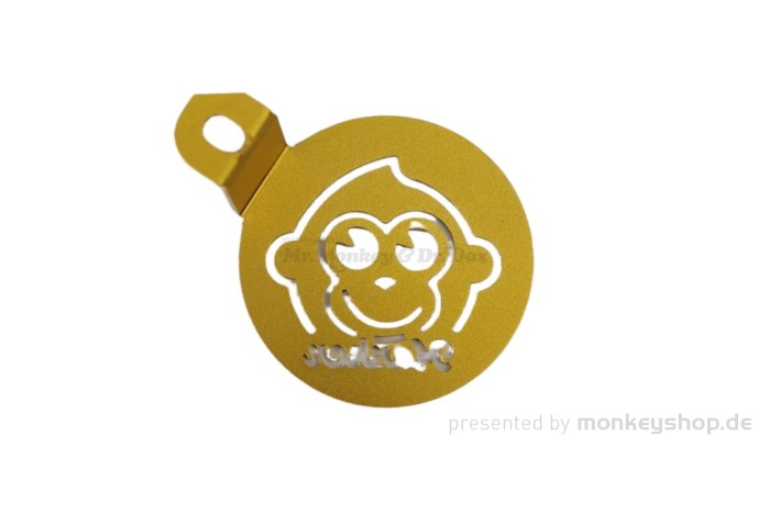 Abdeckung Cover Hupe Aluminium gold f. Monkey 125