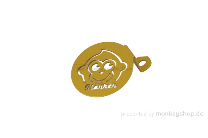 Abdeckung Cover Hupe Aluminium gold f. Monkey 125