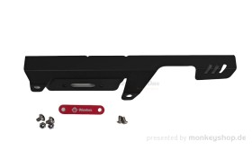 Kettenschutz Aluminium CNC schwarz rot f. Monkey 125