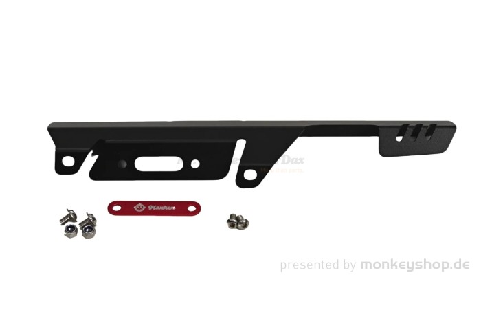 Kettenschutz Aluminium CNC schwarz rot f. Monkey 125