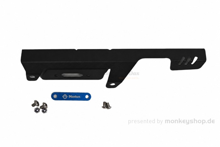 Kettenschutz Aluminium CNC schwarz blau f. Monkey 125