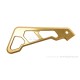 Führung Bremsleitung vorn Aluminium CNC gold f. Monkey 125