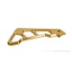 Führung Bremsleitung vorn Aluminium CNC gold f. Monkey 125