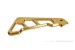 Führung Bremsleitung vorn Aluminium CNC gold f. Monkey 125