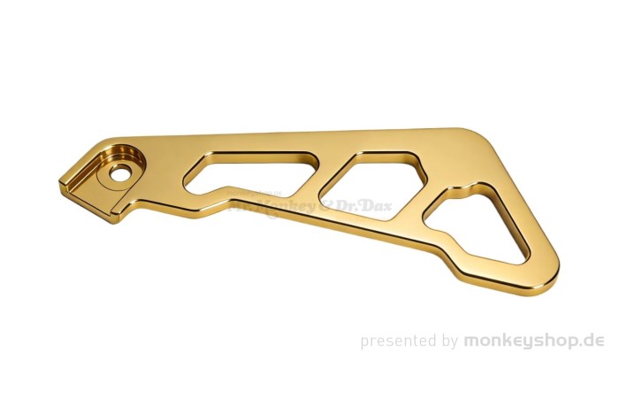 Führung Bremsleitung vorn Aluminium CNC gold f. Monkey 125