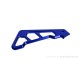 Führung Bremsleitung vorn Aluminium CNC blau f. Monkey 125