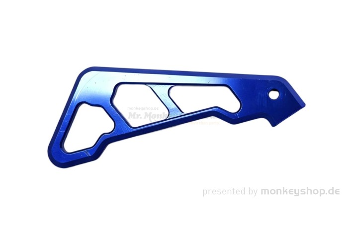 Führung Bremsleitung vorn Aluminium CNC blau f. Monkey 125