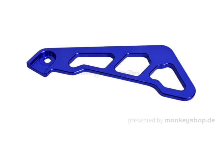 Führung Bremsleitung vorn Aluminium CNC blau f. Monkey 125