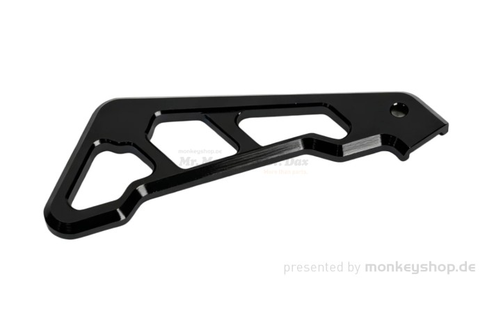 Führung Bremsleitung vorn Aluminium CNC schwarz f. Monkey 125