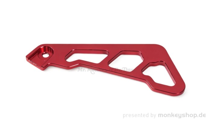 Führung Bremsleitung vorn Aluminium CNC rot f. Monkey 125