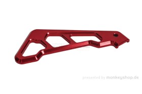 Führung Bremsleitung vorn Aluminium CNC rot f. Monkey 125