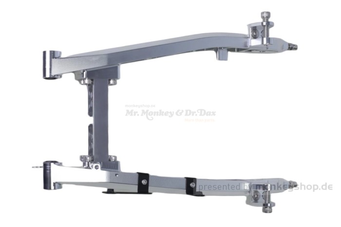 Aluminium Hinterradschwinge silber f. Monkey 125