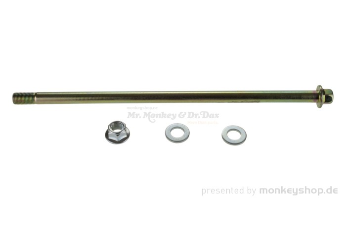 Achse komplett f. Hinterrad Aluminium Schwinge Monkey 125