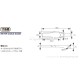 Kitaco Aluminium CNC Kabelführung universal schwarz