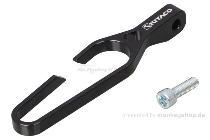 Kitaco Aluminium CNC Kabelführung universal schwarz
