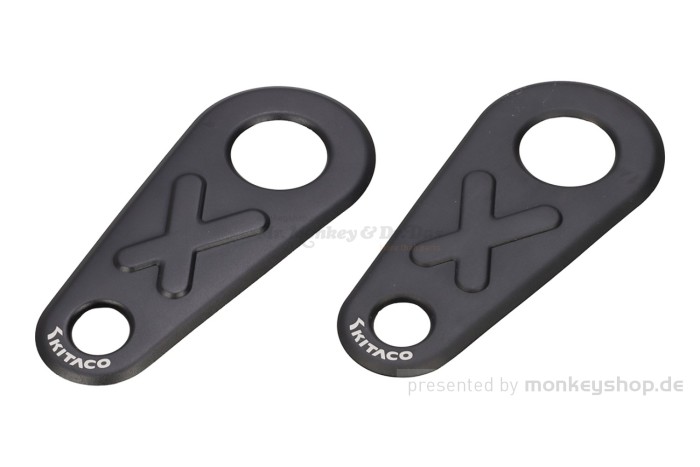 Kitaco Heel Guard Fersenschutz Aluminium schwarz f. Dax 125