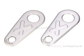 Kitaco Heel Guard Fersenschutz Aluminium silber f. Dax 125