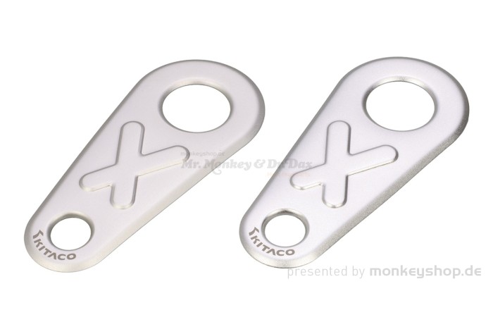 Kitaco Heel Guard Fersenschutz Aluminium silber f. Dax 125