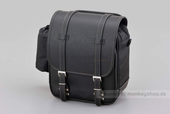 Henly Begins Satteltasche Leder Flat 13 Liter schwarz DHS-18